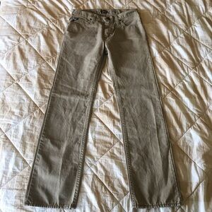 Vans Off the Wall Soft and Sturdy Cotton Tan Boys Canvas Jeans Size 18